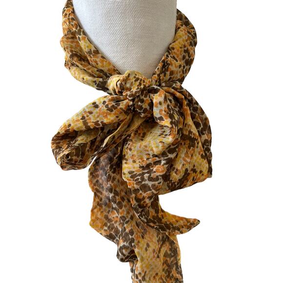 Python Snake Print Chiffon Scarf - Picture 3 of 5